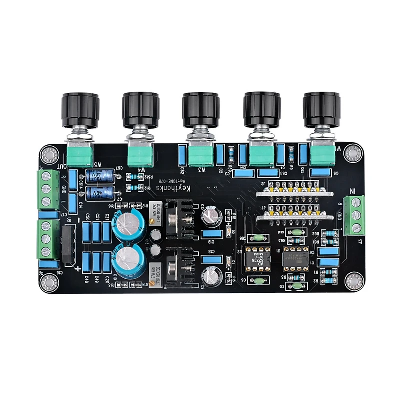 Newest Opa2604+Ad827Jn Preamplifier Tone Board Lm317 Lm337 Regulator Circuit High-End Premp Volume Adjustment Dual Ac15V-20V