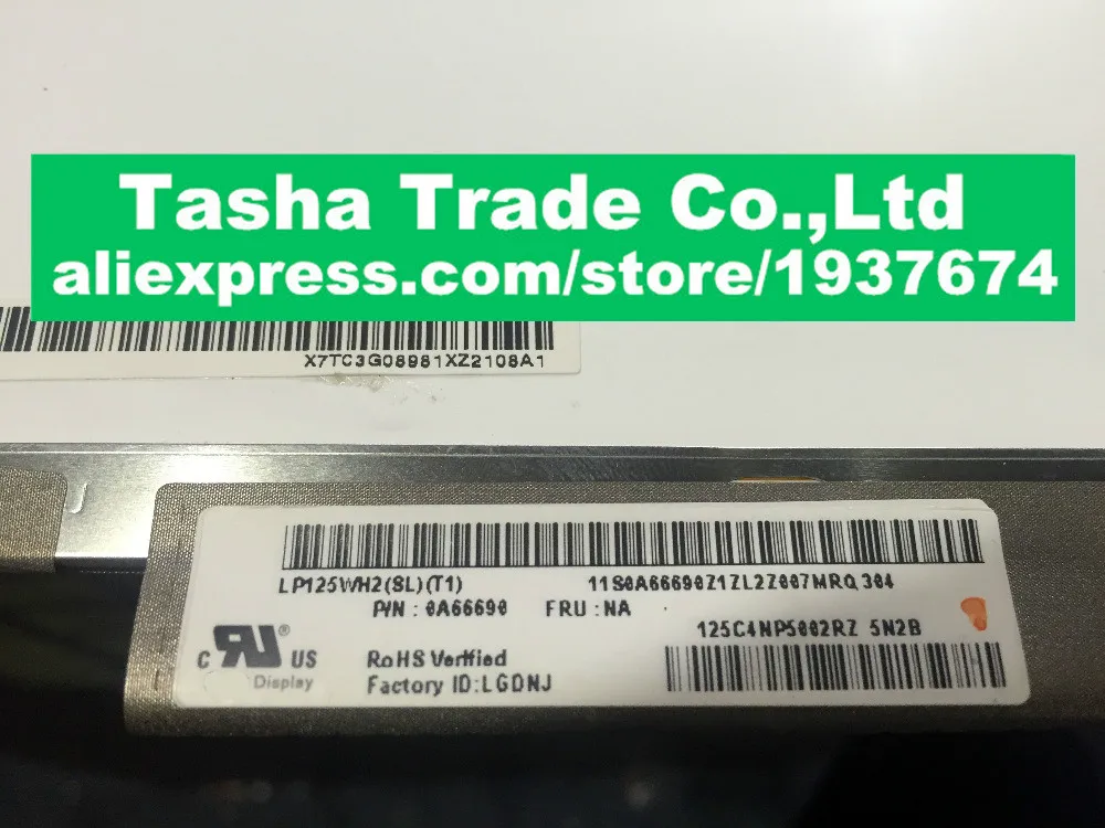 

LP125WH2-SLT1 LP125WH2 (SL)(T1) Laptop LCD Screen Panel IPS LVDS 40pin 1366*768 Original New LP125WH2 SLT1
