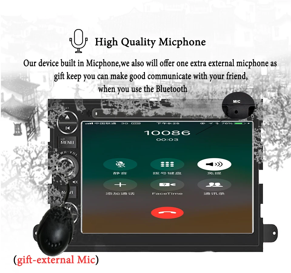 Perfect Bluetooth Android 9.0 Octa Core Car Dvd Radio Stereo Player For Ford F150 F350 F450 F550 F250 Fusion Expedition Mustang Explorer 4