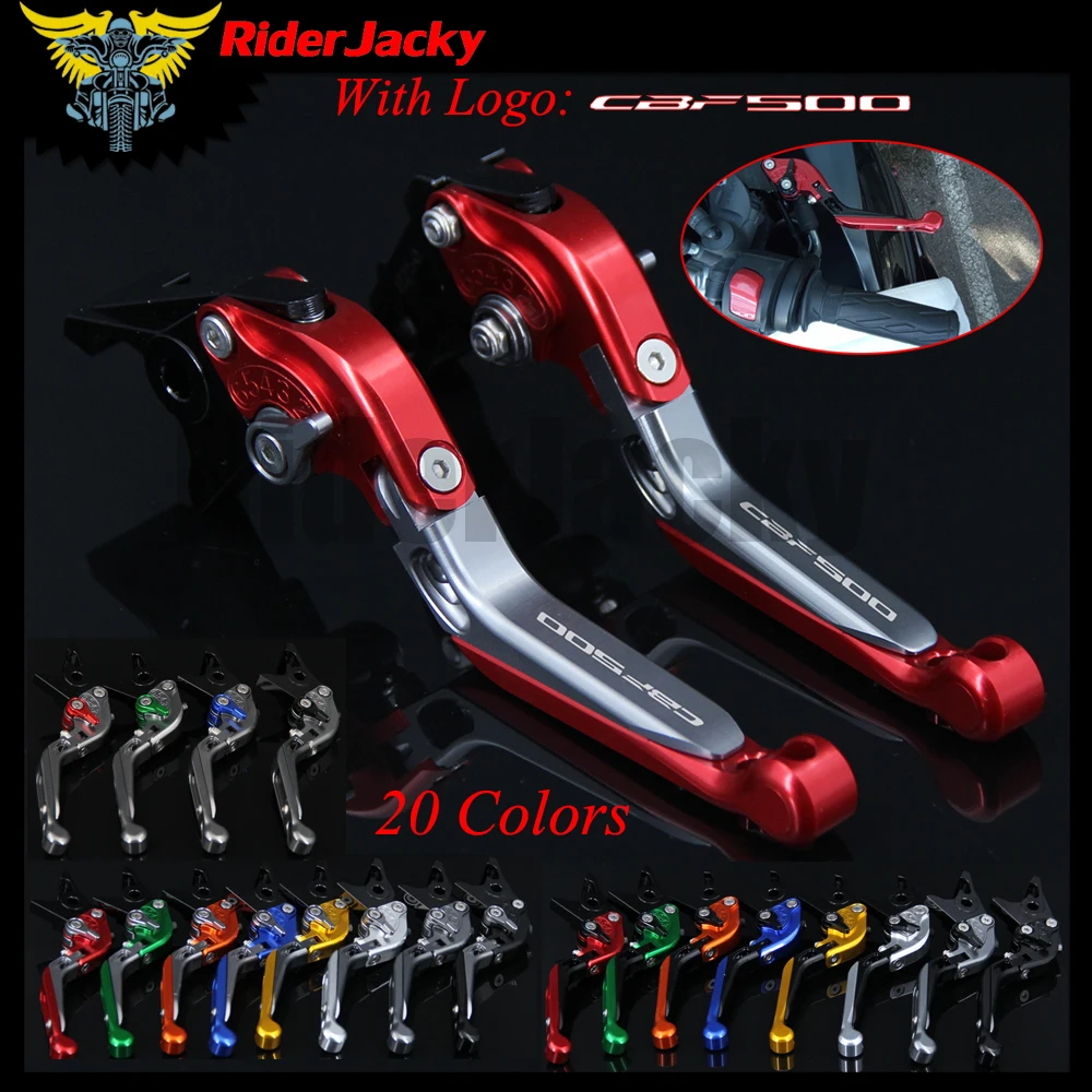 Рычаги тормозной муфты RiderJacky CBF500 для мотоцикла с ЧПУ Honda CBF 500 2006 2007 складные регулируемые выдвижные|Рычаги