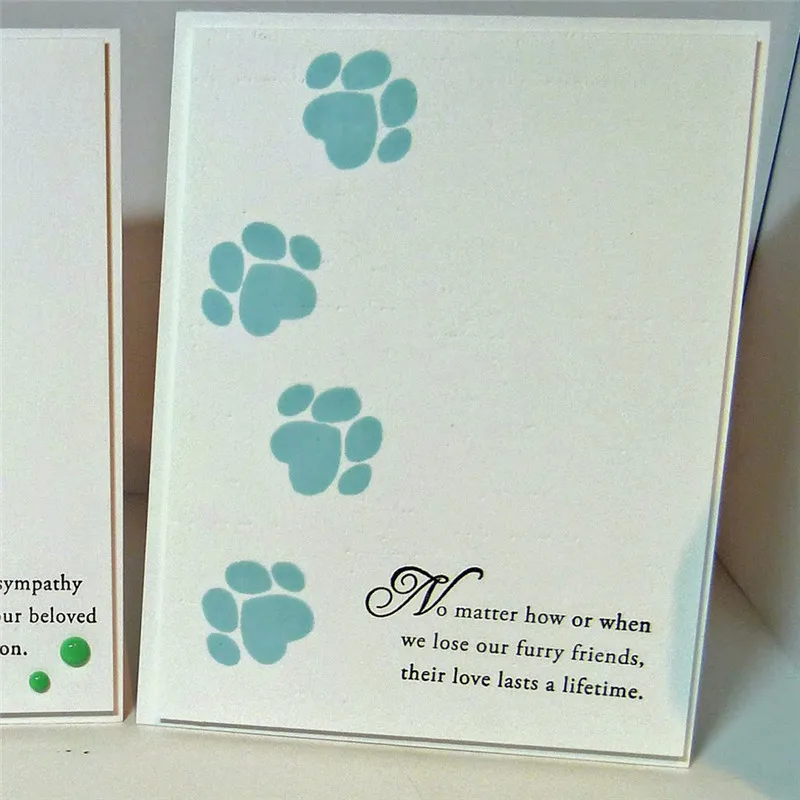 

YaMinSanNiO Dog Paw Print Metal Cutting Dies New Die Cut Craft Embossing Card Making Christmas Card Photo Album Decoration Craft