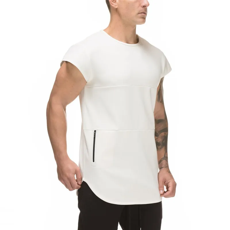 

2019 New T-shirt Men Bodybuilding Clothing Gyms Fitness Mens Short Sleeve Shirt Fitness T-shirt Men Cotton Singlets Muscle Tops