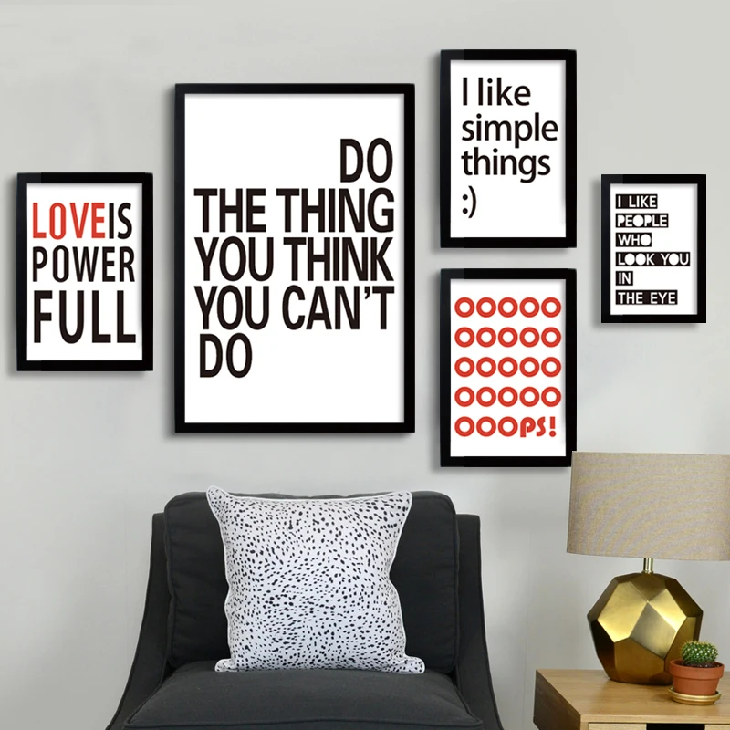 modern quotes inspiring canvas paintings nursery wall art pop posters