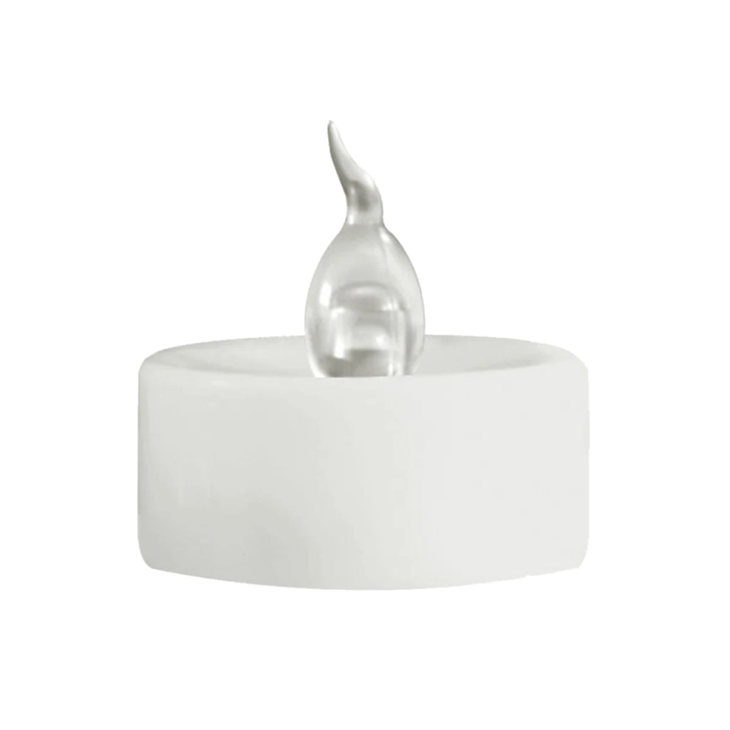 

Flicking LED Tea Light Candle Battery Operated Flameless Dinner Candle, A