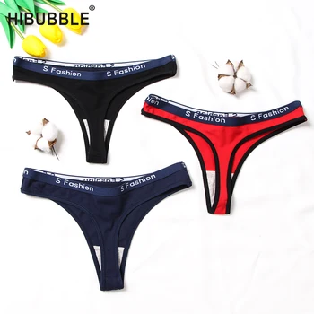 

Women's Cotton G-String Thong Panties String Underwear Women Briefs Sexy Lingerie Pants Intimate Ladies Letter Low-Rise Underwea