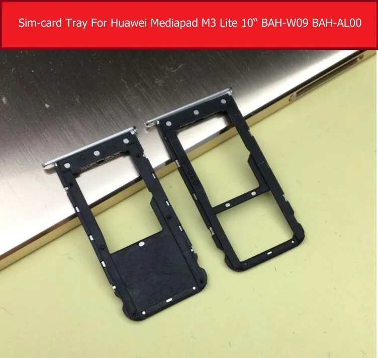 

Genuine Sim Card Slot For Huawei MediaPad M3 BAH-AL00 BAH-W09 CPN-AL00 LTE &Wifi version Sim Card Reader Tray Holder Replacement