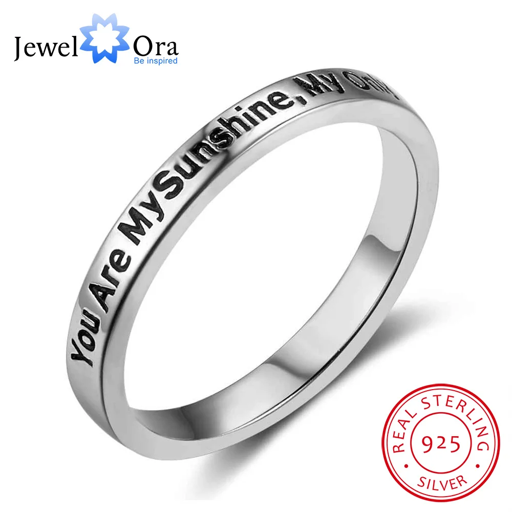 You Are My Sunshine New 925 Sterling Sliver Rings for Women Fairy&Romantic Style Jewelry High Quality Gift JewelOra RI102765
