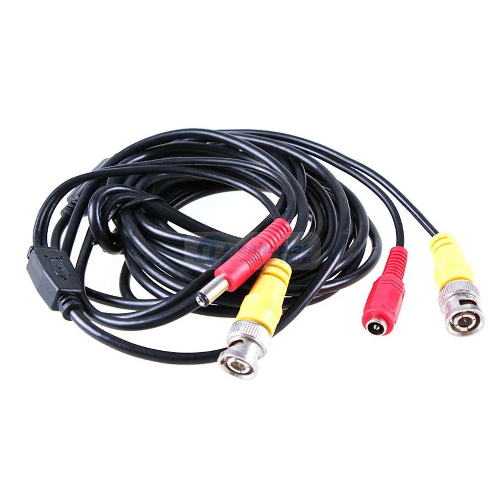 Кабель питания BNC для камеры видеонаблюдения 5/10/15/20/30/50 м|plug and play|cable forcable power |