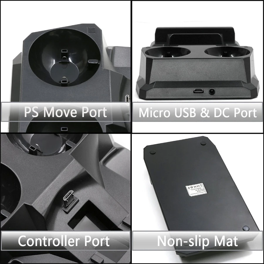 PS4/Slim/Pro PS Move Джойстик зарядное устройство зарядная док станция для Sony Play Station 4 игр