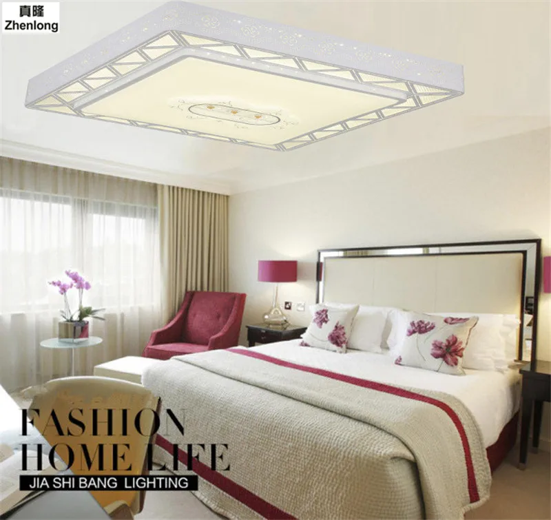 

Modern Simple Led Ceiling Light 124W 96W 62W Living Room Square Ceiling Led Lamp Bedroom Lighting Fixture Indoor Home Decor