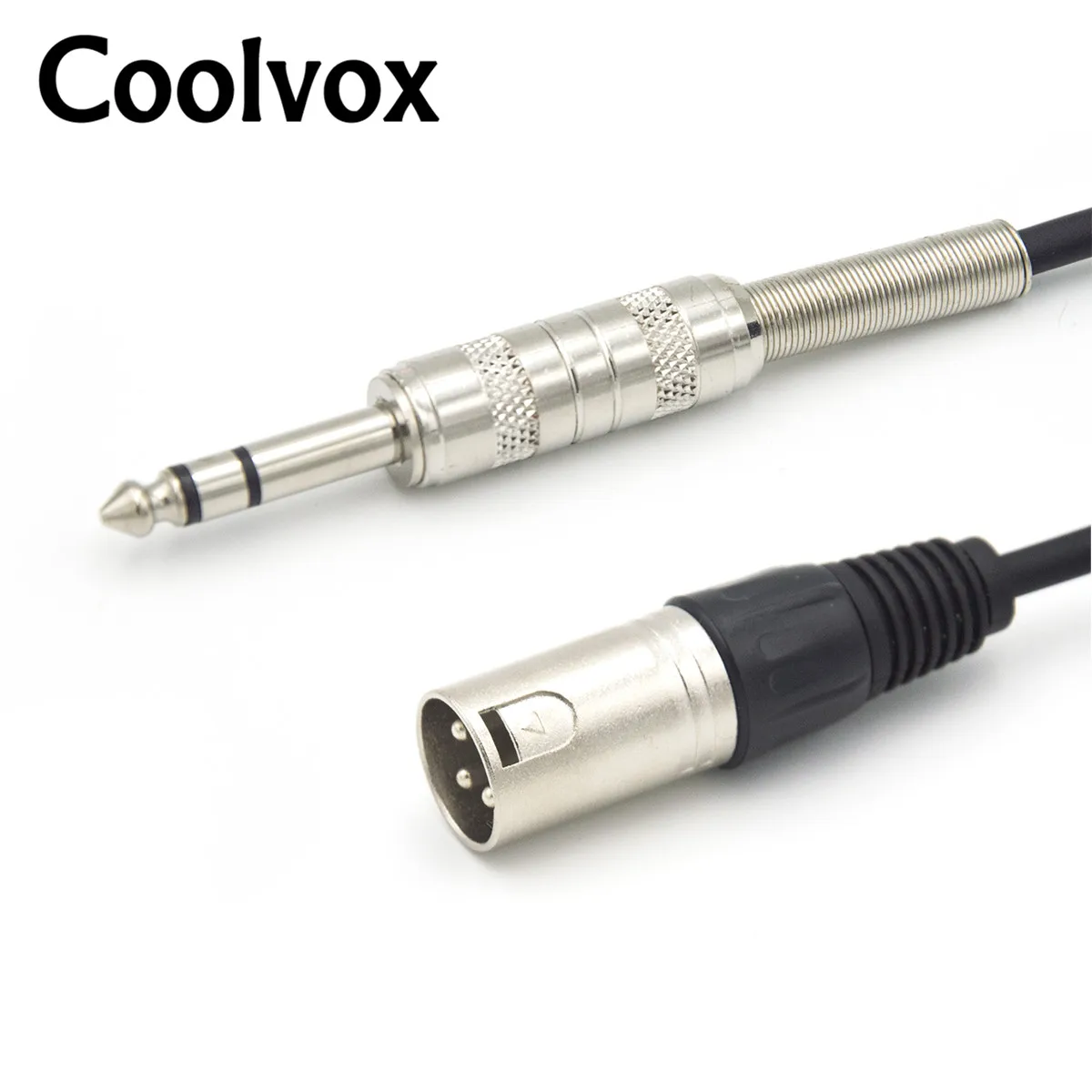 Coolvox ручной двойной дорожный микрофонный штекер XLR гнездо 6 35/6 5 мм (1/4 дюйма)