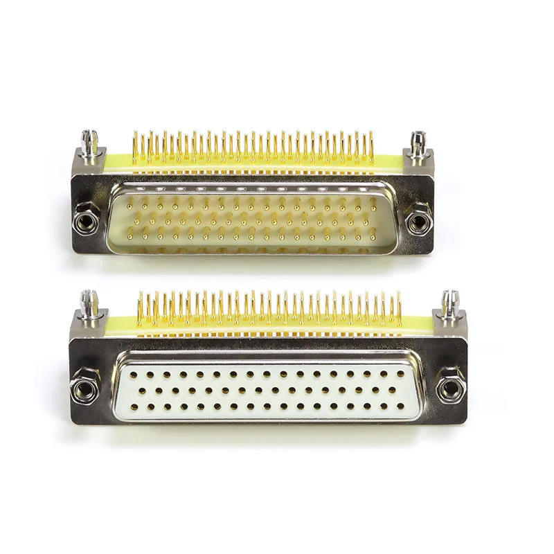 

Long Section Of Gold Plastic HDR50 Female Male DB50 3 Rows Of 50-Pin VGA Socket Looper 90 Degrees Flapper