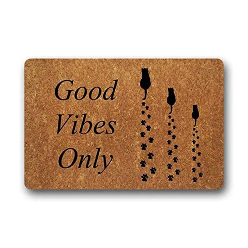 

Funny Doormat Good Vibes Only Door Mats Doormat Inside/Outside Bathroom Living Room Kitchen Rugs Home Decor
