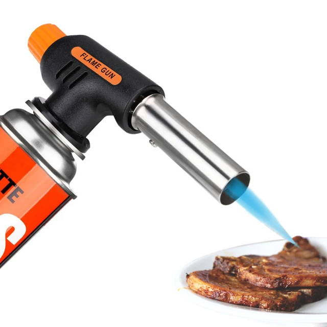 1PCS Barbecue Igniter Flamethrower Burner Butane Gas Blow Torch BBQ