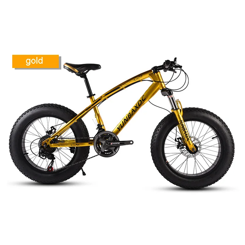 Clearance Snowmobiles Beach Bike Spoke Wheel 20 inches 4.0-inch Tyre High Carbon Steel Rigid Frame Snow Riding 21 24 27 Speed 1