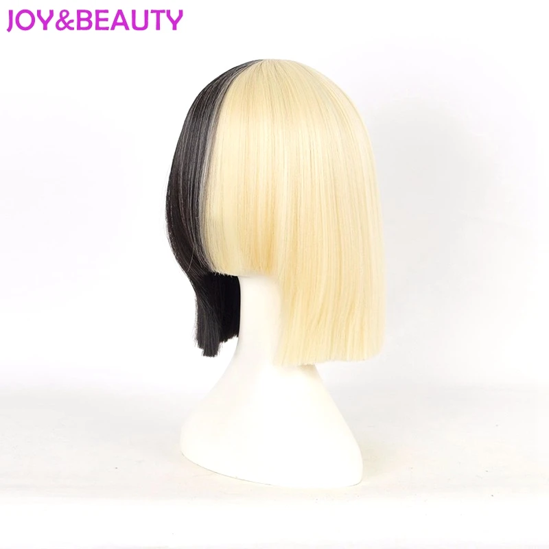 JOY & BEAUTY парик с длинными волосами короткий для женщин полу блондинка и черный
