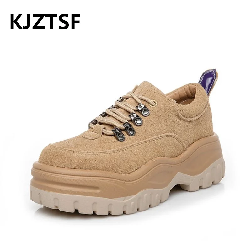 

Women shoes 2019 Spring autumn New Fashion platform sneakers Non-slip Ultralight Leisure shoes Comfortable Lace-up woman shoes