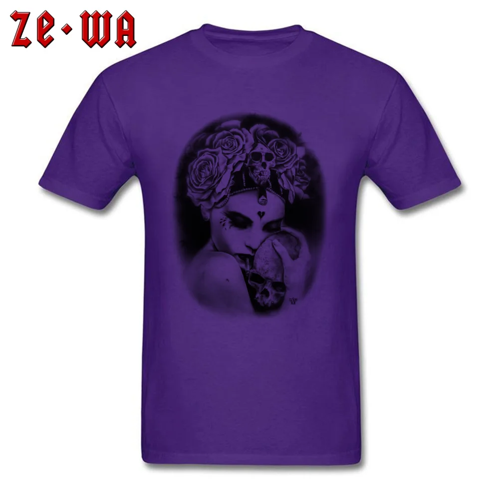 November 100% Cotton Fabric T Shirts for Men Short Sleeve Casual Tops Tees Retro Summer Crew Neck Clothing Shirt Normal November purple