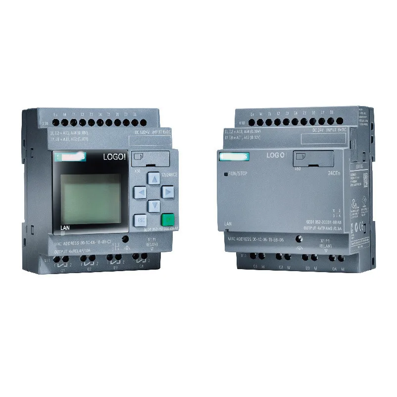 

New Original 6ED1052-1MD08-0BA0 LOGO 12/24RCE PLC With Display Module 12/24V DC/RELAY 8 DI 4AI 6ED1 052-1MD08-0BA0 PLC