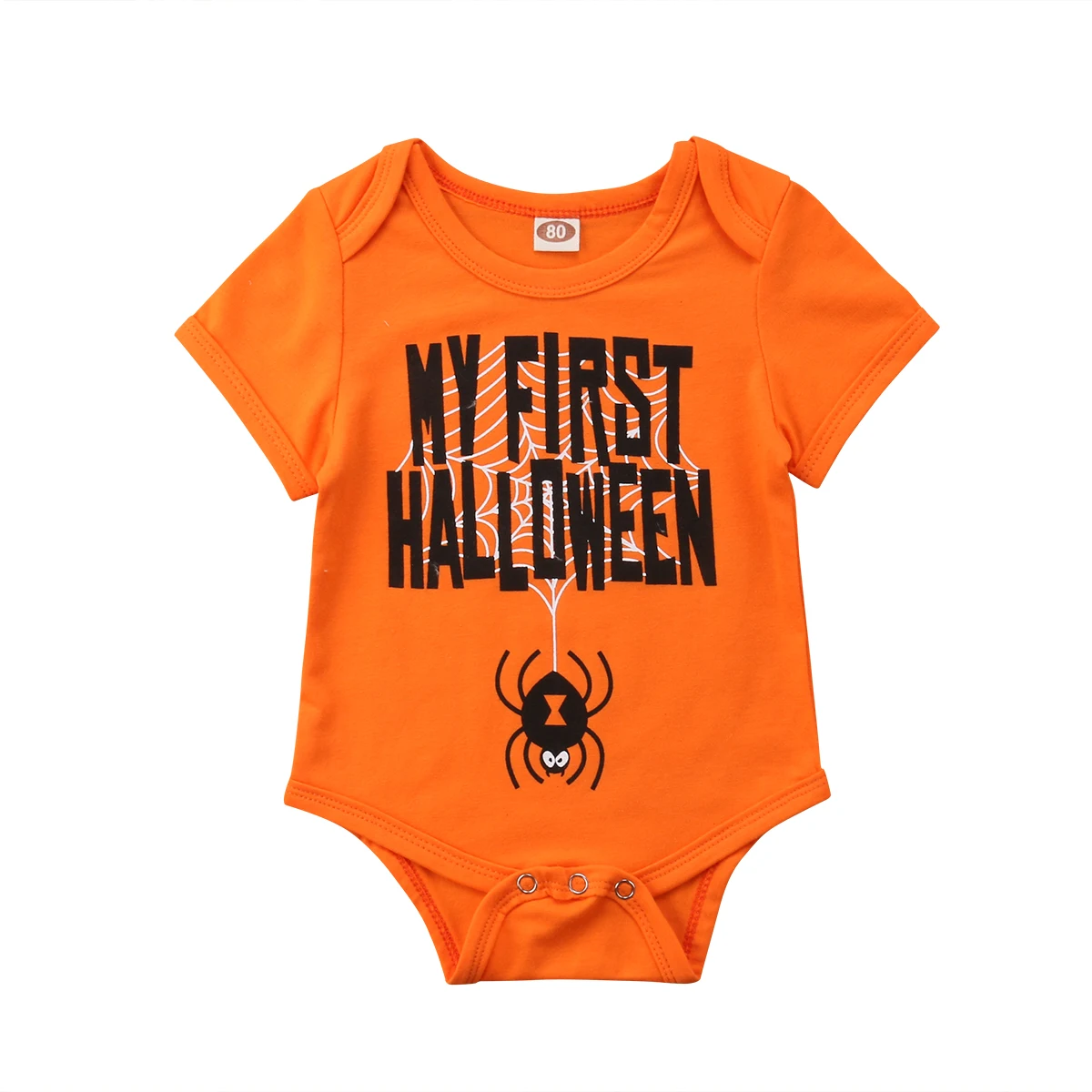 2018 MY FIRST HALLOWEEN Baby Boy Girl Romper Cotton Clothes Outfit Short Sleeve Cotton Costume Soft Clothing 0-18M
