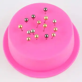 

800 Pieces Map Tacks Push Pins Round Plastic Head with Stainless Steel Point, 0.16 Inch Head