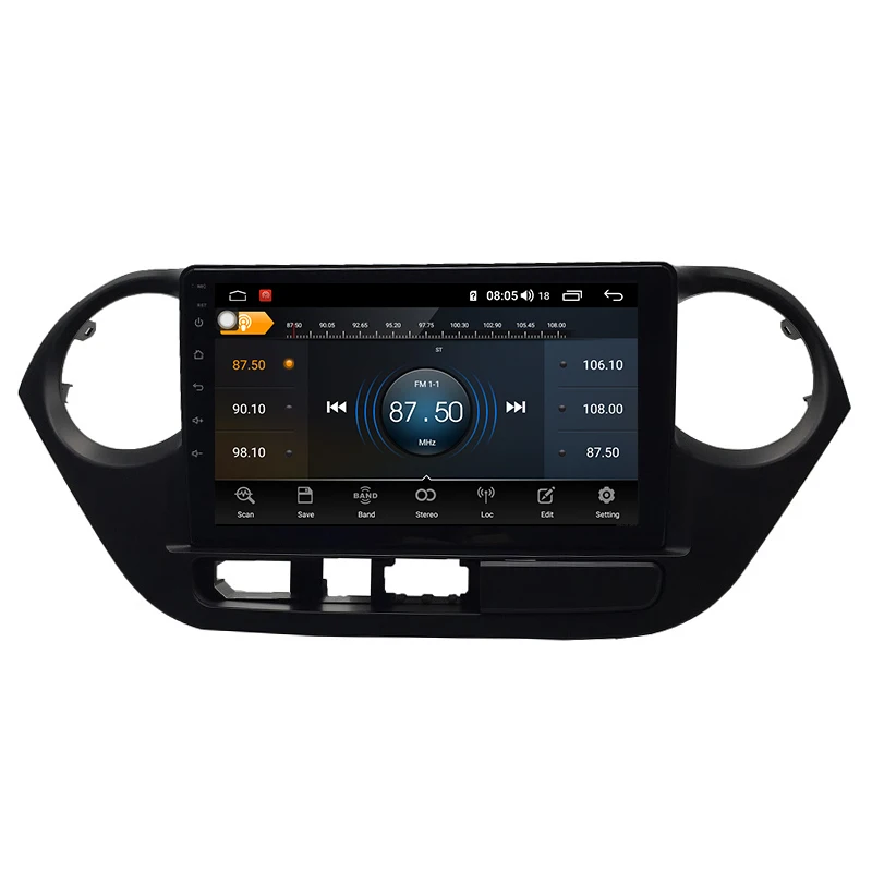 Top I10 Android 9.0 8-core radio 1 din car stereo navigation for Hyundai i10 2014-2017 2