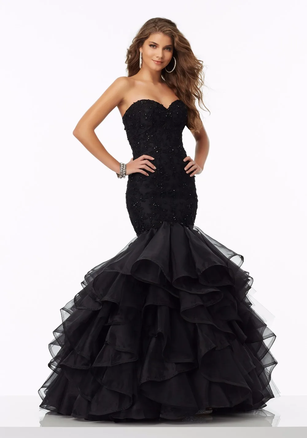 Fit Then Flared Prom Dress