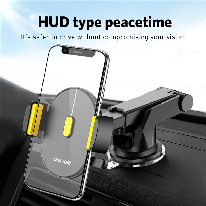 USLION Auto Telefon Halter in Auto Für Samsung S10 S9 S8 360 Rotation Auto Halter Für iPhone X XS M