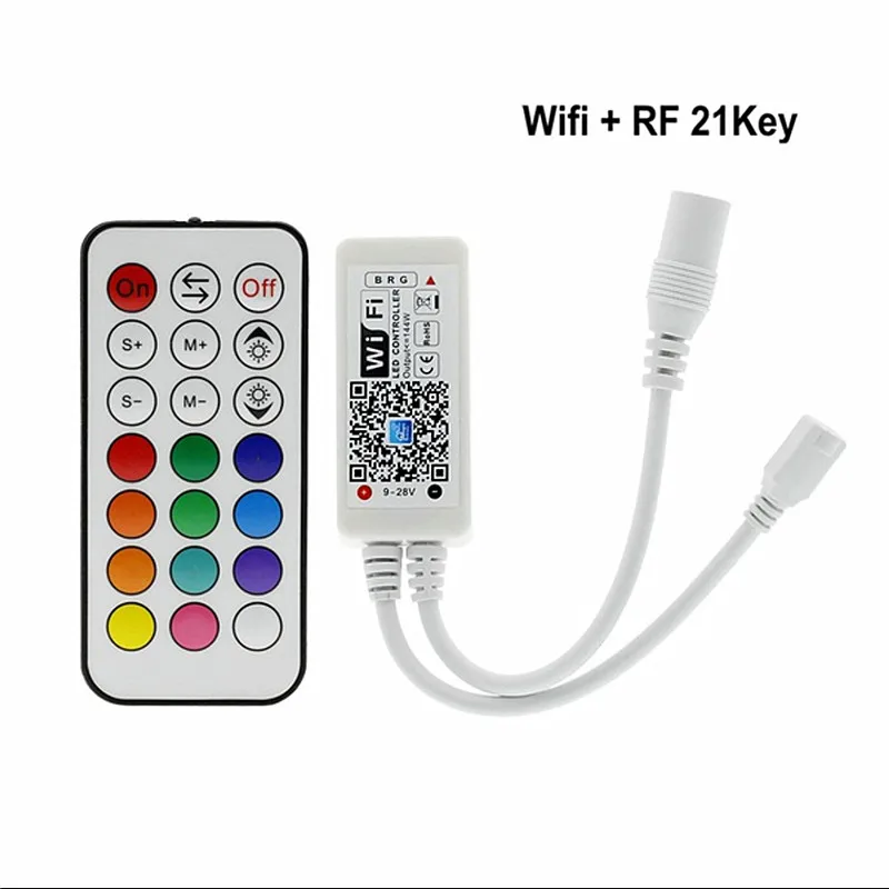 Wifi мини Bluetooth/Мини Wifi светодиодный RGB RGBW контроллер и умный пульт дистанционного управления волшебного цвета для 5050/3528/RGB/RGBW светодиодный светильник DC5V-28V