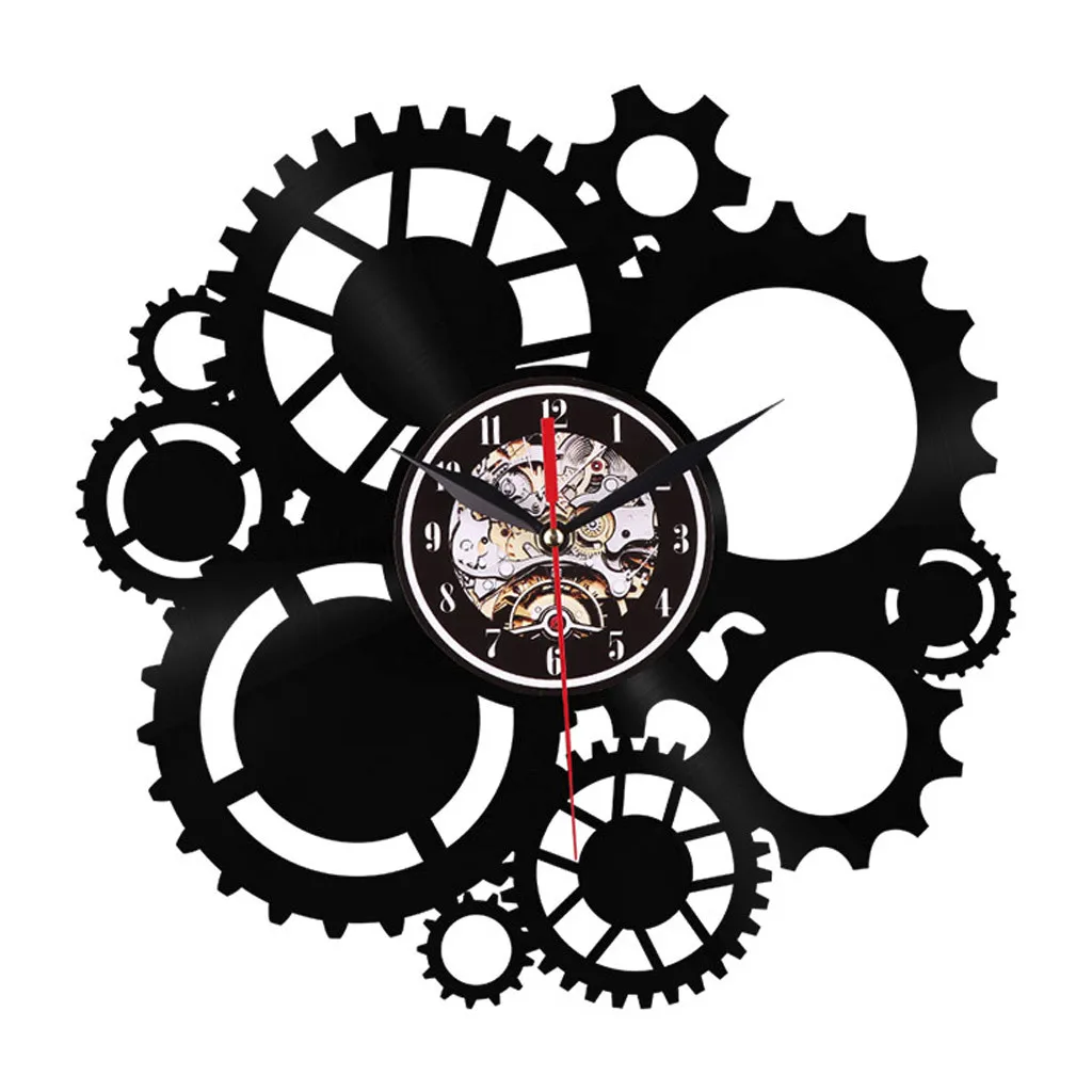 

1Piece Car Service Garage Tools Tire Wrench Vinyl Record Wall Clock Mechanic Service Modern Wall Clock Home Kichen Decor Art