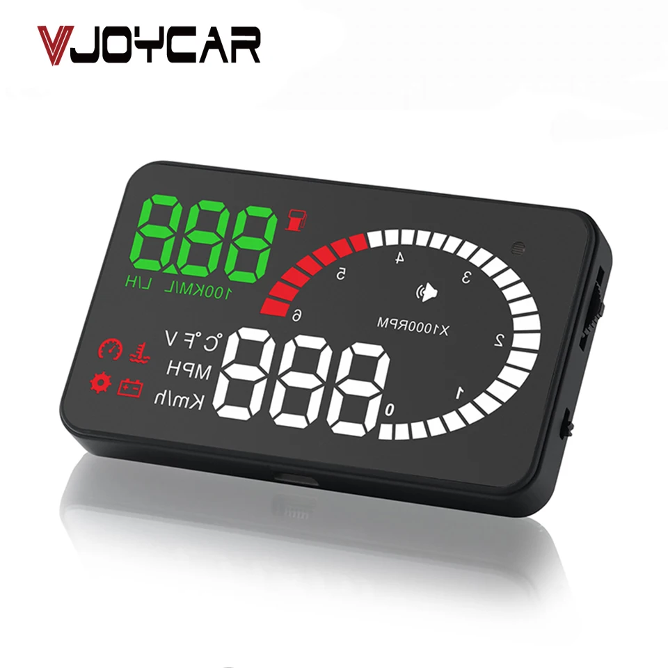 VJOYCAR X6 3" Auto Hud Head Up Display OBD Car Speedometer OBD2 Speedo ...