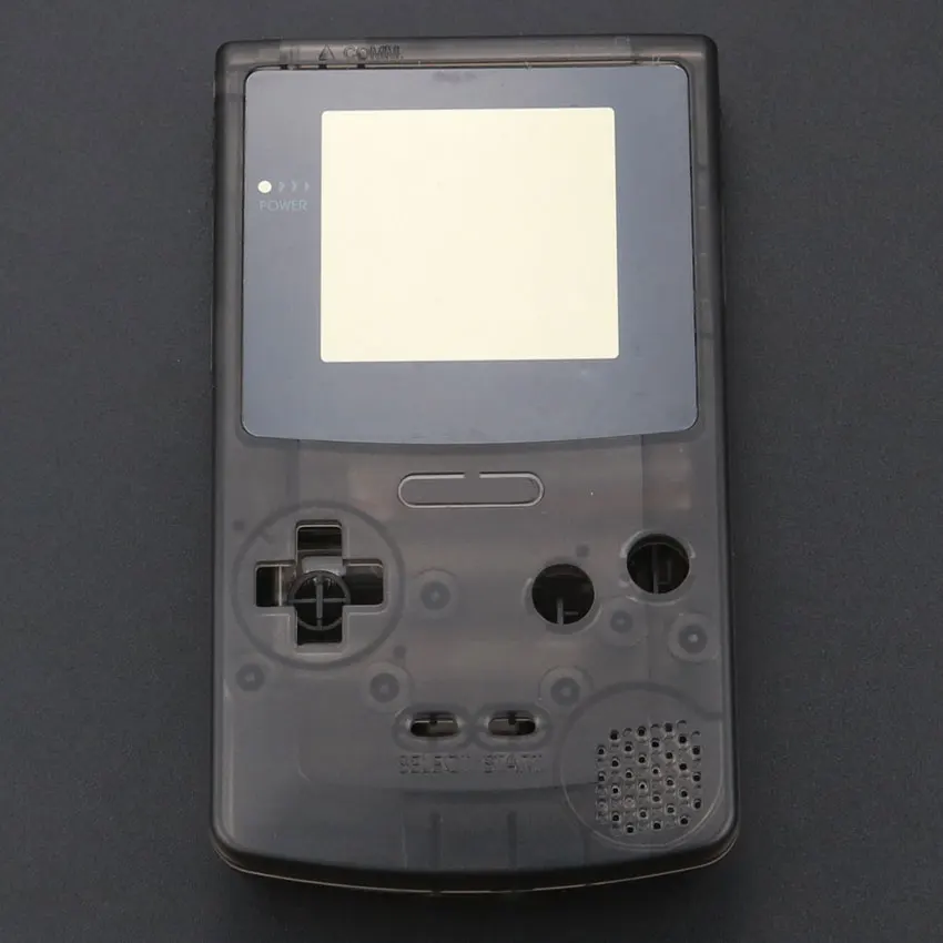 Юси Ограниченная серия корпус оболочка Крышка для nintendo для GameBoy цветная консоль GBC Чехол пакет - Цвет: Clear Black