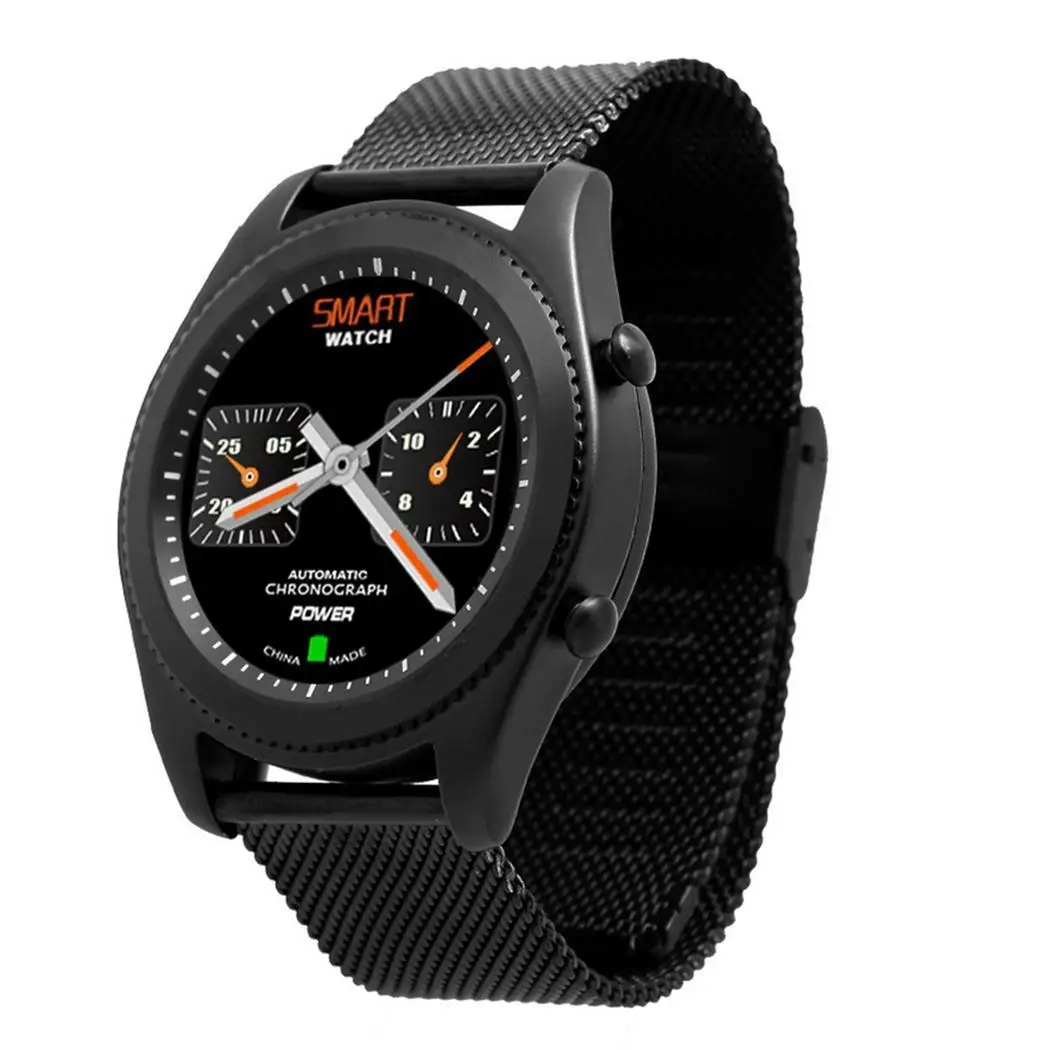 1.3inch Unisex Waterproof Bluetooth Call Smart Watch Round Yes 380mAh Touch Pin Buckle 5-10m RAM 64M+ROM 64M.