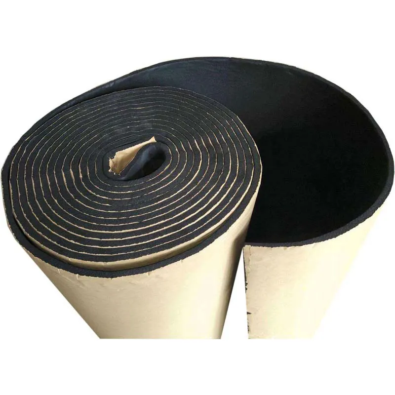 Auto Adhesive Cotton Insulation Thick Soundproof Car Rubber Foam 30 X 50cm Car Noise Deadener Foam Board Non-Toxic Self-Adhesive