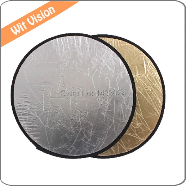 Godox 24 60cm 2-in-1 Light Mulit Collapsible Gold and Silver Reflector Disc Photo Round-2in1-60