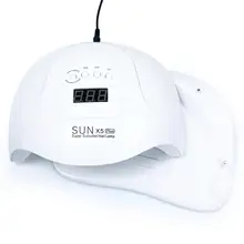 SUN5 48 Вт/54 Вт лампа для сушки геля для ногтей, белый светильник, профессиональный маникюр, СВЕТОДИОДНЫЙ УФ-лампа, подходит для отверждения всех лаков для ногтей, инструменты для ногтей