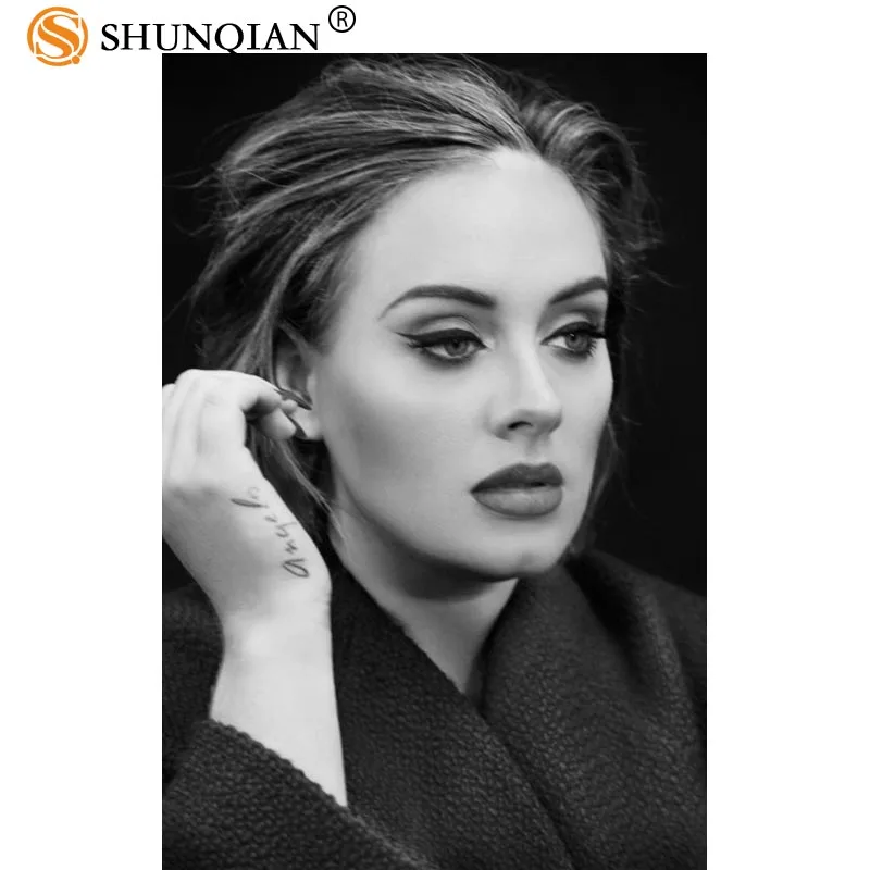Индивидуальный плакат adele украшение для дома модный настенный из шелковой ткани