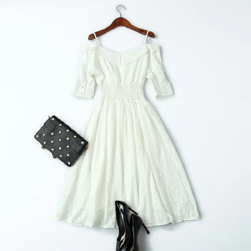 

Girl's lovely dress elegant 2019 new High quality Summer lace Womens Clothing sexy Sling Dress fashion Cute empire party dresses