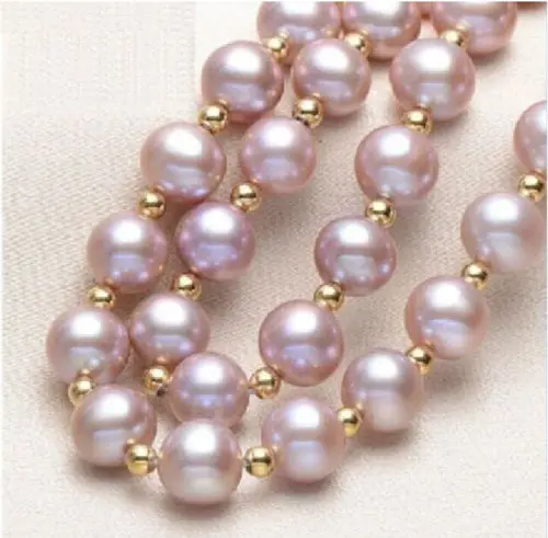 

Jew3113 NATURAL 9-10MM SOUTH SEA GENUINE PURPLE PEARL NECKLACE AAA