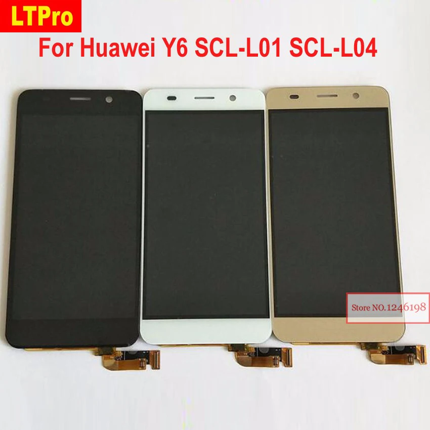 

LTPro Black/White/Gold Full LCD Display Touch Screen Digitizer Assembly For Huawei Honor 4A Y6 SCL-L01 SCL-L04 Phone Repair Part