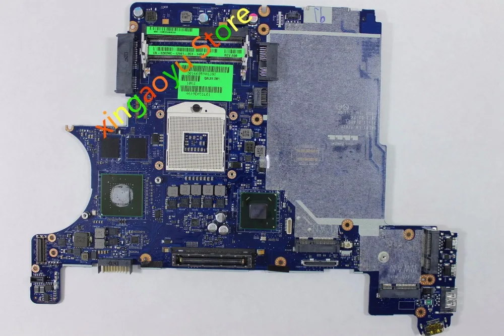 Материнская плата для ноутбука Dell Latitude E6430 rPGA 989 DDR3 QAL81 LA-7782P 2V2HC 02V2HC CN-02V2HCMotherboard W/ NVS