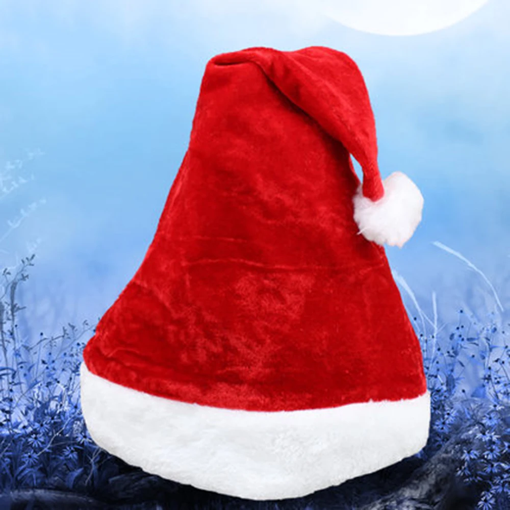 Новогодней шапочке для взрослых детей Санта Клаус рождественские украшения Санта Шапки вечерние Кепки Рождество вечерние серой древесины