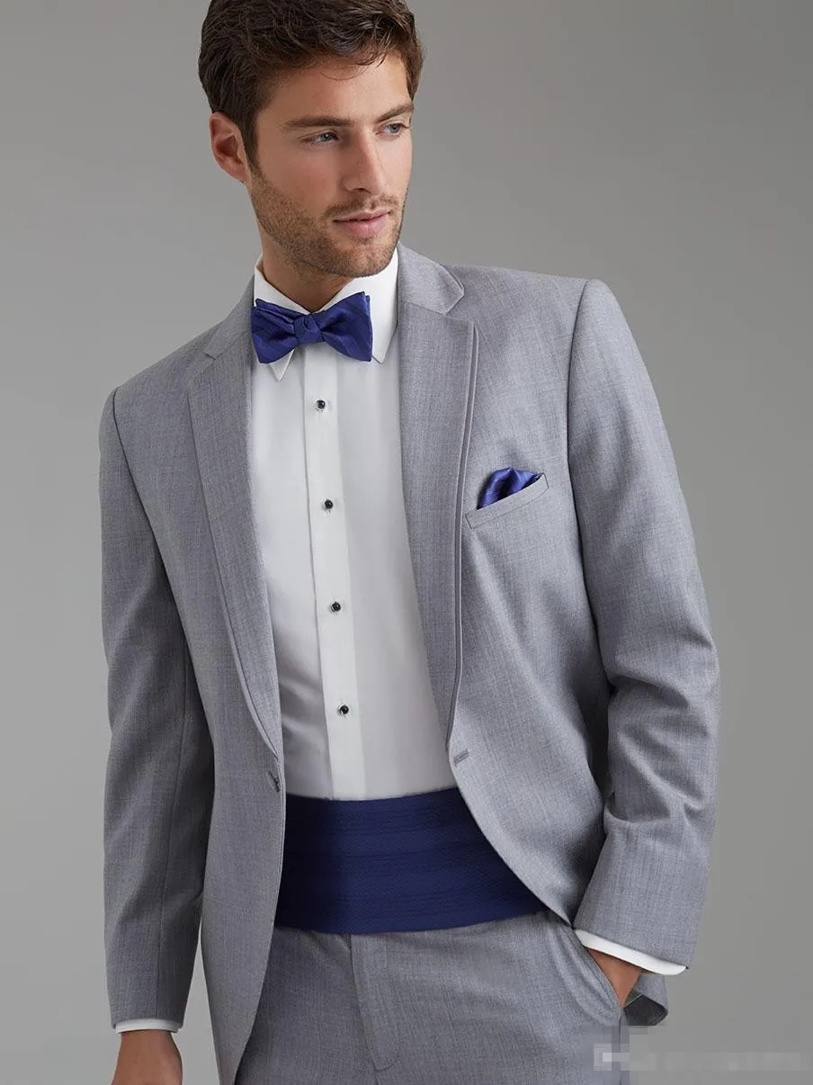 Aliexpress High Quality Men Light Gray Suits Notched Lapel Aliexpress High Quality Men Light Gray Suits Notched Lapel Tailcoat Groom Tuxedos Groomsmen S Wedding Bridegroom Wear Jacket Pants Bow From