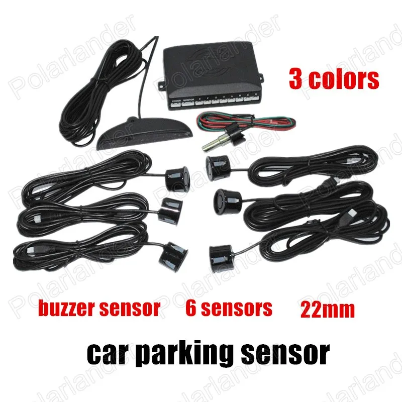 

LED Display car auto vehicle Parking Sensor Reverse sensor Radar 6 sensors 3 colors for option 22mm