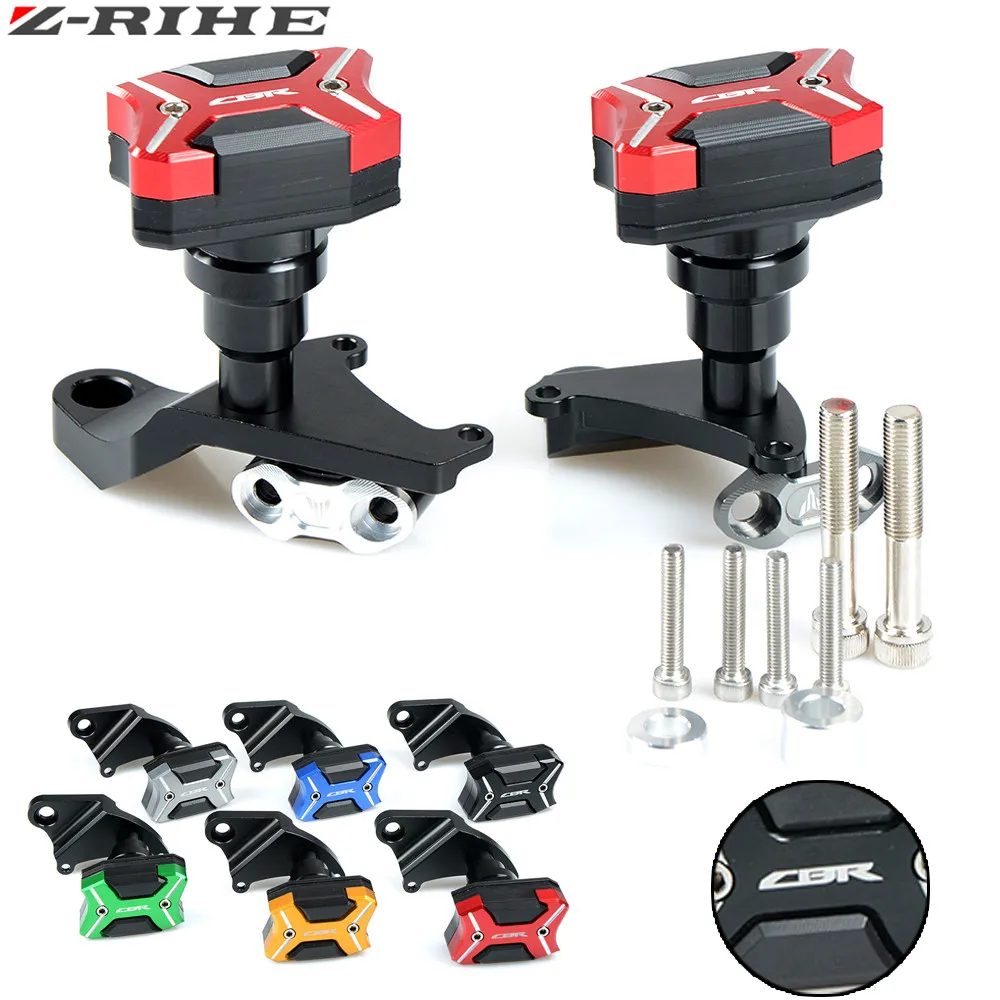 Motorcycle CNC Aluminum Motorcycle Falling Protection Frame Sliders Crash Protector For Honda CBR500R CBR500 2013 2014 2015 цена Motorcycle CNC Aluminum Motorcycle Falling Protection Frame Sliders Crash Protector For Honda CBR500R CBR500 2013 2014 2015 цены онлайн