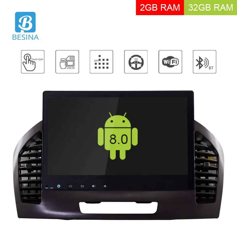 Besina 9 дюймов Android 8 0 автомобильное радио для Buick Regal 2009 мультимедийный плеер GPS