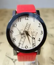 holiday gift good quality fashion quartz watch women children cartoon leather wristwatch F872Q1