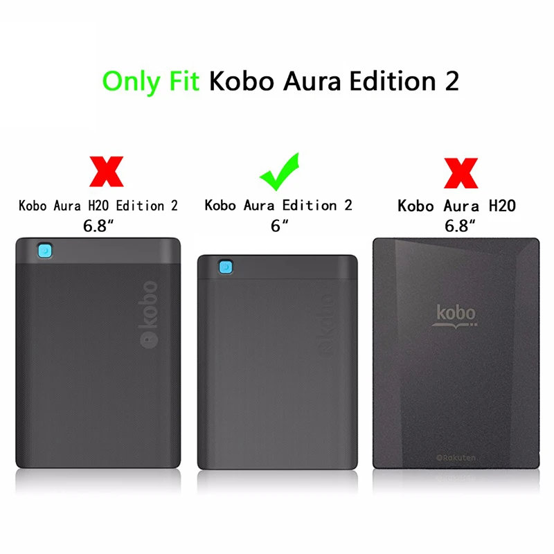 Умный чехол BOZHUORUI для Rakuten " Kobo Aura Edition 2 E-reader, с автоматическим пробуждением/сном, ультратонкий модный защитный чехол с рисунком