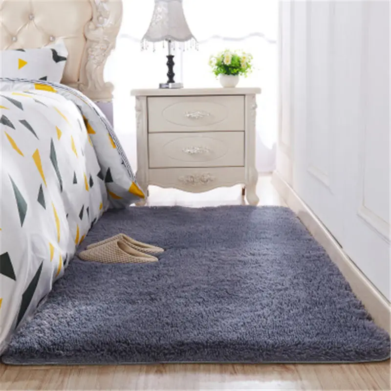 11 Colors Soft Non-Slip Carpets Modern Indoor Bedroom Bedside Mat Living Room Big Rug New Kids Floor Children Carpet Home Decor - Цвет: yinhuise