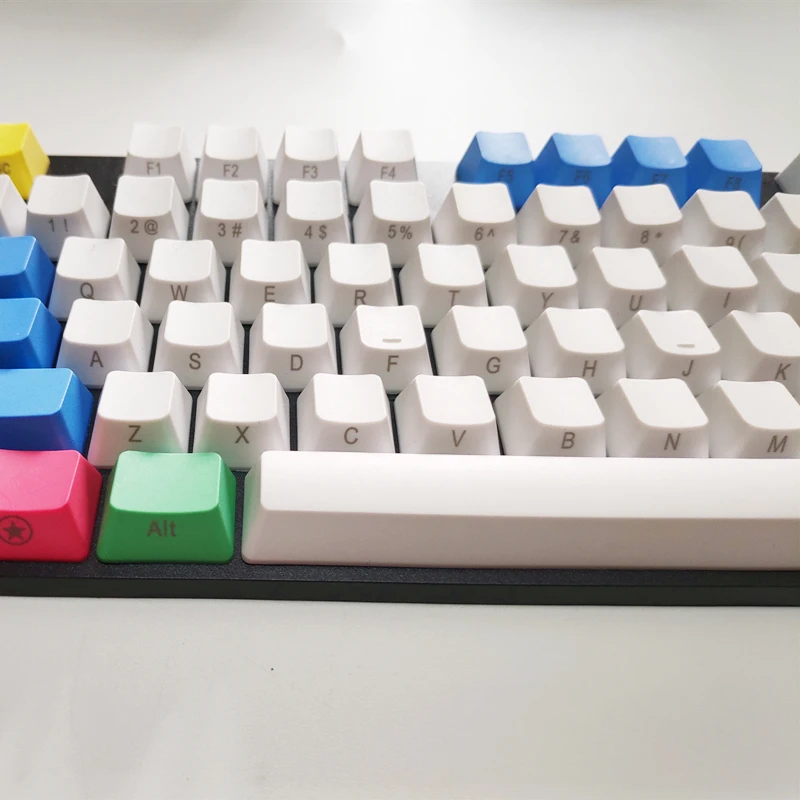 Ретро брелки PBT Пустой Толстый PBT Мел Keyset Keycap для Cherry MX переключатели механическая клавиатура 104 клавиш Американский макет